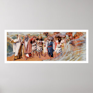 Póster As águas são divididas. Pintura por James Tissot