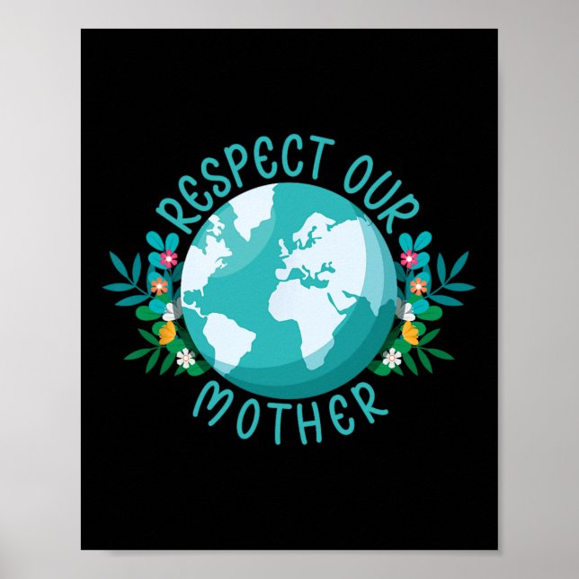 Poster As Alterações Climáticas Respeitam A Nossa Mãe Sal (Frente)