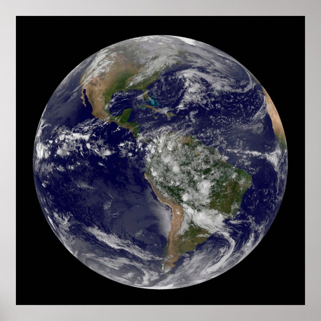 Poster As Américas No Dia Da Terra. (Frente)