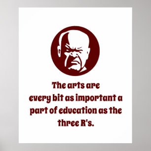 Poster As Artes São Cada Vez Mais Importantes - Sabedoria