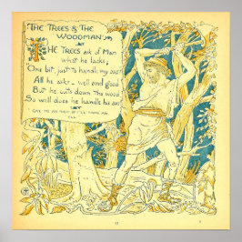 Poster As Árvores e o Woodman Walter Crane