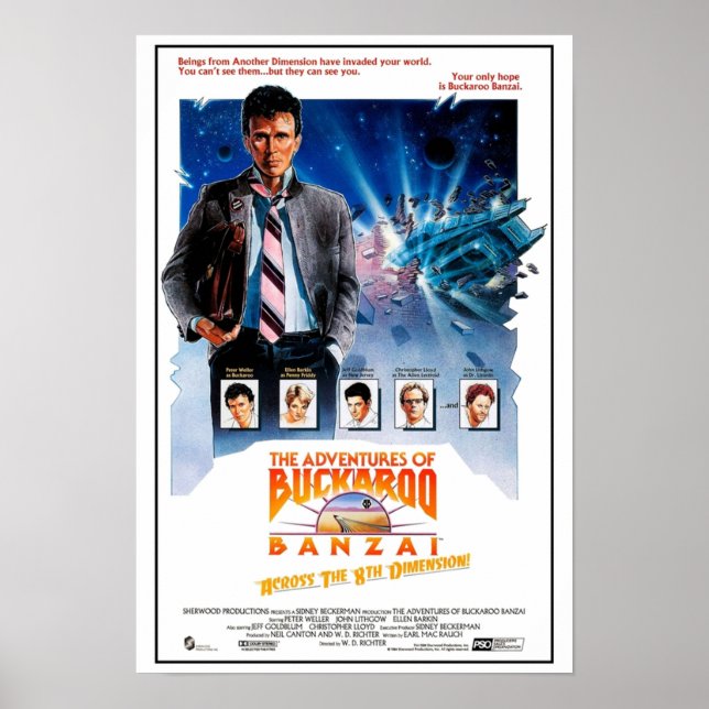 Poster As Aventuras de Buckaroo Banzai 1984 (Frente)