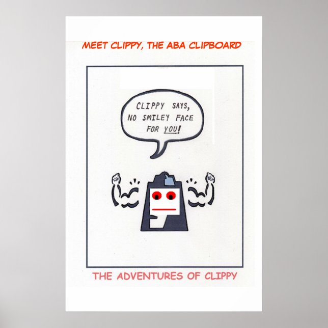 Póster As Aventuras do Clippy, Conheça o Clippy (Frente)