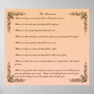 Poster As Beatitudes