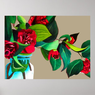 Poster As belas artes florescem flores originais do