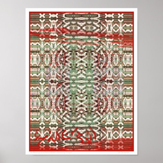 Poster As bênçãos de uma língua de corda-de-bico do Diamo (Frente)