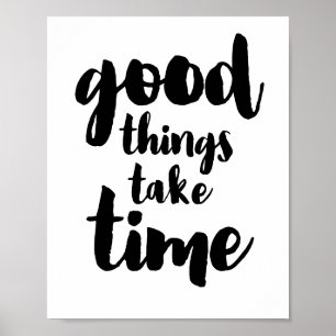 Poster As boas coisas tomam o tempo