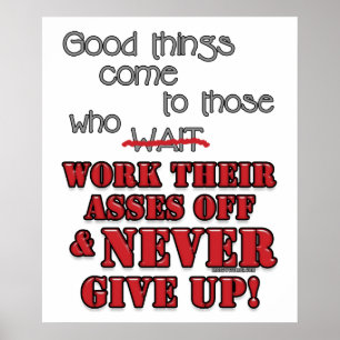 Póster As boas coisas vêm àquelas que… 2