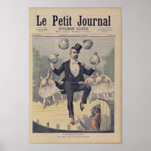Póster As bolsas de mnanipulação de Georges Clemenceau 