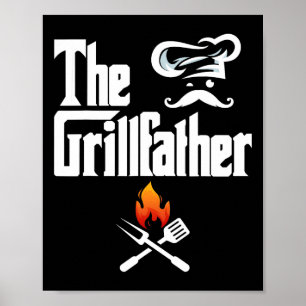 Poster As Camisetas Gráficas Do Grillfather Bbq Grill E S