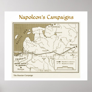 Poster As campanhas de Napoleon, campanha do russo