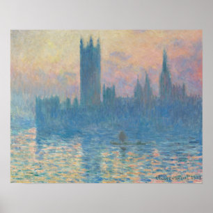 Poster As Casas do Parlamento, Sunset (1903)