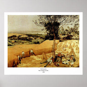 Póster As ceifeira de Pieter Bruegel (1565)
