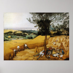 Poster As ceifeira por Pieter Bruegel o 1565 mais velho
