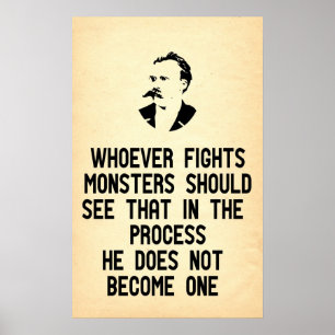 Poster As citações de Nietzsche quem quer que lutam