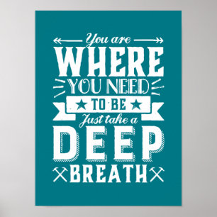 Poster As citações inspiradas da aceitação tomam uma