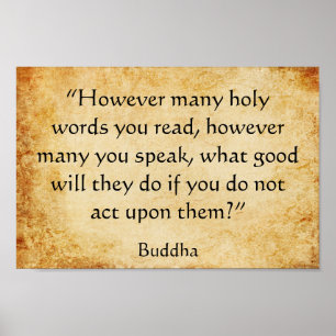 Poster As citações inspiradas de Buddha