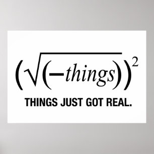 Póster as coisas apenas obtiveram reais