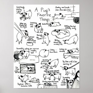 Poster As coisas favoritas de um Pug, parte II