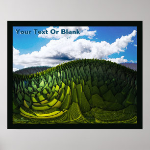 Poster As Colinas Verdes Da Terra