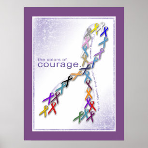 Poster As cores da consciência dos Canceres de coragem