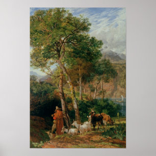 Póster As costas do lago Lecco