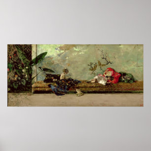 Poster As crianças do pintor no salão de beleza japonê