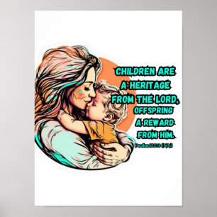 Poster As crianças são uma herança do Senhor