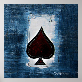 Póster Ás de Arte da Caverna do Homem Espanhol