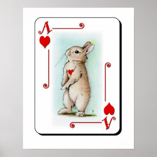Póster Ás de corações