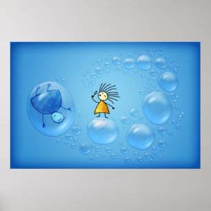 Póster As duas e as bolhas