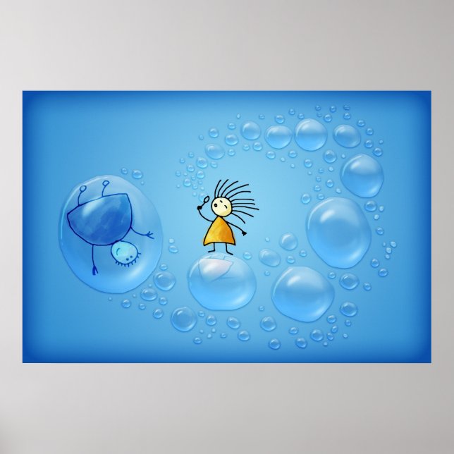 Póster As duas e as bolhas (Frente)