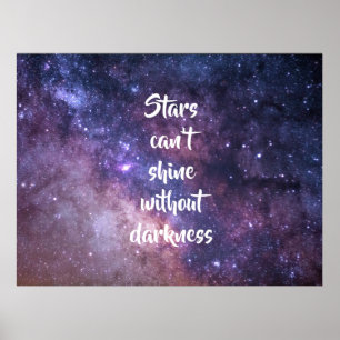 Poster As estrelas não podem brilhar sem escuridão/espa