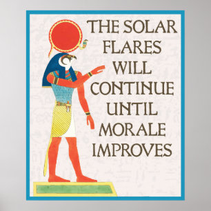 Poster As Explosões Solares Continuarão Até Morale
