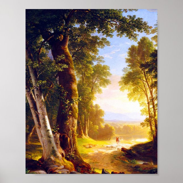 Poster As Faias de Asher Brown Durand (Frente)