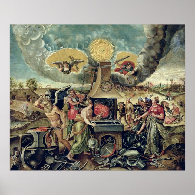 Póster As Fortes de Vulcanos com Armas de Viragem do Temp (Frente)