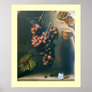 Poster AS FRUTAS da ESTAÇÃO - creme do marrom amarelo d