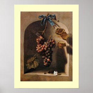 Póster AS FRUTAS da ESTAÇÃO - creme do marrom amarelo d