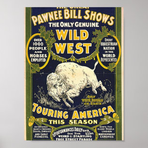Poster As grandes mostras de Bill do Pawnee. O único
