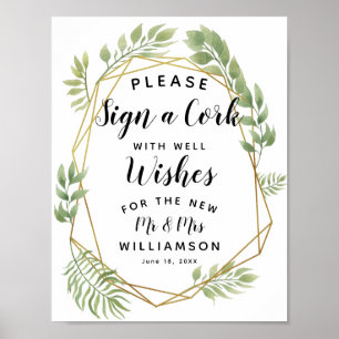 Poster As hortaliças de cristal folheiam sinal um