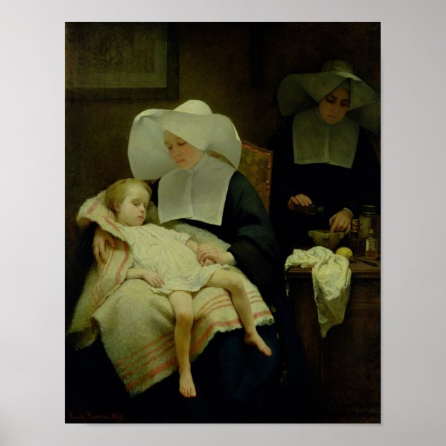 Póster As Irmãs do Compaixão, 1859 (Frente)