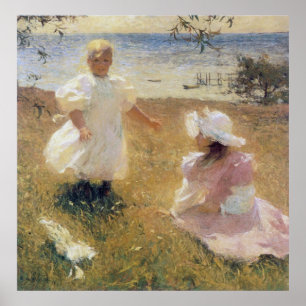 Póster As irmãs, por Frank Weston Benson