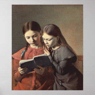 Póster As irmãs Signe e Henriette do artista