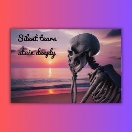 Póster As lágrimas silenciosas mancham profundamente |