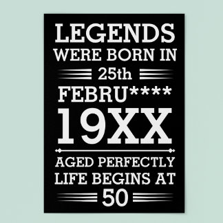 Poster As Legendas Personalizadas Eram Nasceres no Mês do