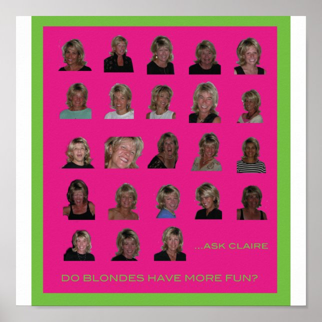 Póster As loiras se divertem mais (Frente)