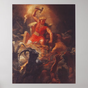 Poster As lutas do Thor do deus