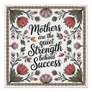 Póster As Mães São a Força Silenciosa por trás do Sucesso