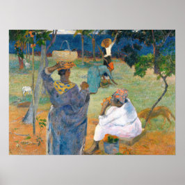Poster As Mangueiras, Martinica 1887, por Paul Gauguin