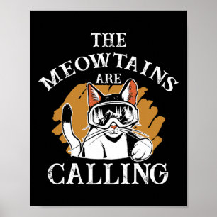 Poster As Meias Estão Chamando Gatos De Esquiadora Mulher